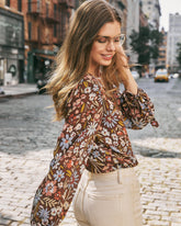 Tompkins Floral Drape Bodysuit - FINAL SALE BTFL-001